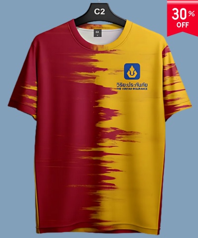 เสื้อพิมพ์ลายเต็มต้ว ด้านหน้า และด้านหลัง แบบที่5