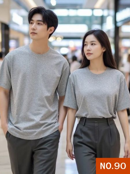 เสื้อยืดสีเทาท็อปคอกลม และ คอวี เสื้อเปล่าไม่มีสกรีนขายส่งเสื้อยืดราคาส่งเริ่มต้นที่60บาท โปรโมชั่น ลดราคาพิเศษ เสื้อยืดราคาถูกสุดจากโรงงานของเรา