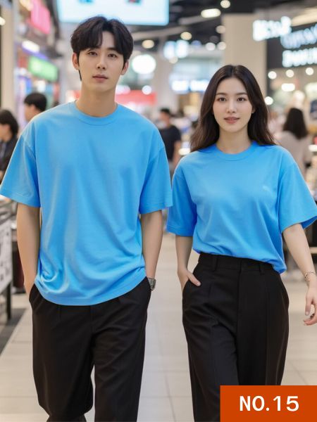 ขายส่งเสื้อยืดสีฟ้านคอกลม และ คอวี เสื้อเปล่าไม่มีสกรีนราคาส่งเริ่มต้นที่60บาท โปรโมชั่น ลดราคาพิเศษ เสื้อยืดราคาถูกสุดจากโรงงานของเรา