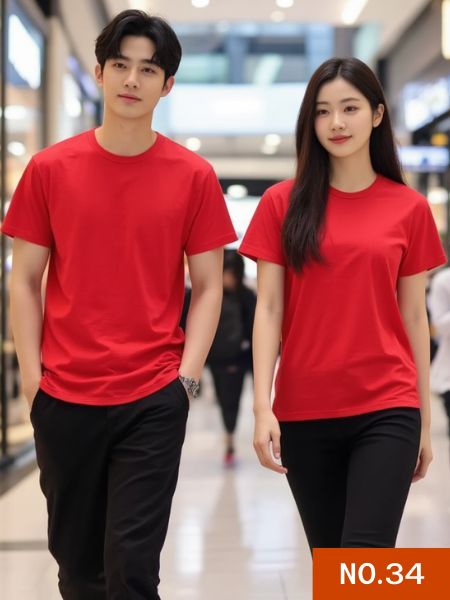 ขายส่งเสื้อยืดสีแดงนคอกลม และ คอวี เสื้อเปล่าไม่มีสกรีนราคาส่งเริ่มต้นที่60บาท โปรโมชั่น ลดราคาพิเศษ เสื้อยืดราคาถูกสุดจากโรงงานของเรา