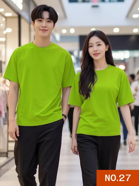 ขายส่งเสื้อยืดสีเขียวมะนาวนคอกลม และ คอวี เสื้อเปล่าไม่มีสกรีนราคาส่งเริ่มต้นที่60บาท โปรโมชั่น ลดราคาพิเศษ เสื้อยืดราคาถูกสุดจากโรงงานของเรา